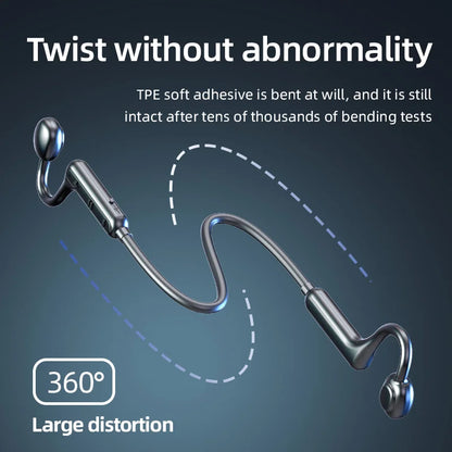 Ks15 Bluetooth Earphone Neck Mounted Wireless Headset With High Power Sound Conduction And Long Battery Life