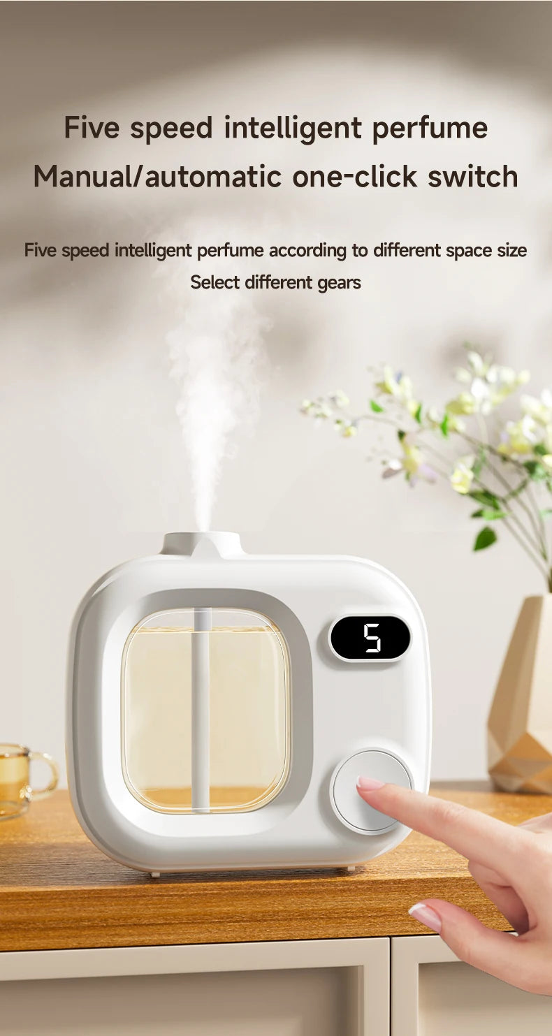 Searide Aromatherapy Machine Automatic Fragrance Spraying Bathroom Deodorization 50ML Essential Oil For Home Bedroom Toilet