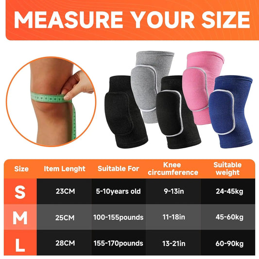 1Pair Volleyball Knee Pads for Dancers,Soft Breathable Knee Pads for Girls Women Men Youth Kids Knees Protective, Knee Brace by PDG ibma