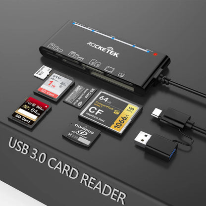 UTHAI TF7 Laptop Accessories USB 3.0 Multi Functional Card Reader CF/XD/MS/SD/TF Card 7-in-1 USB Card Reader