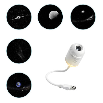 Mini Star Projector Night Light Starlight Atmosphere Lamp with Eye Protection for Bedroom Ceiling USB Rechargeable Aurora Light