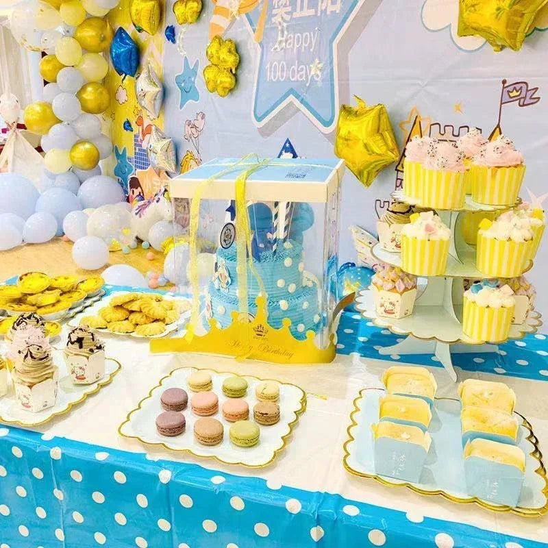 Cake Rack Stand 3 Layer Afternoon Tea Wedding Banquet Plates Party Utensils Birthday Party Christmas Party Cake Tools Display De