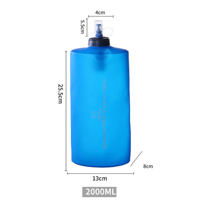 Hydration During Adventures 2000ML Sports Bottle Portable Sports Water Bottle Backpack Leak-Proof Water Bottle