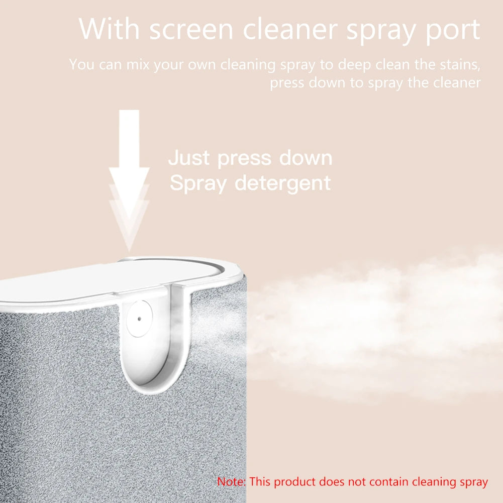 5 in 1 Phone Screen Cleaning Tools with Spray Port Portable Earphone Cleaning Pen Multifunctional Accessories for Airpods 3