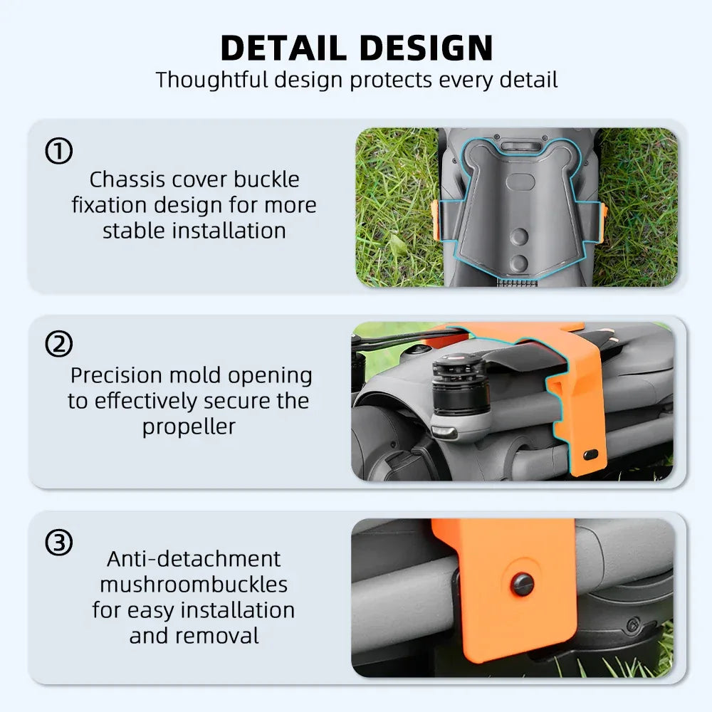 For DJI Mavic 4 Pro Accessories Propeller Holder Strap and Landing Gear Tripod Stand Support Leg Drone Protector