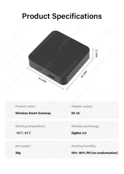 Tuya Multi-mode Gateway Hub Bluetooth Mesh Smart Home Automation ZigBee WiFi Wireless Bridge Works with Alexa Google Smart Life
