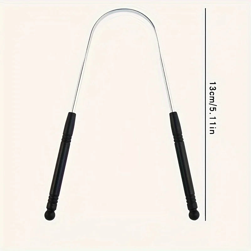 1PCS Stainless Steel Tongue Scraper Oral Tongue Cleaner Brush Tongue Toothbrush Oral Hygiene High Quality Tounge Scraper