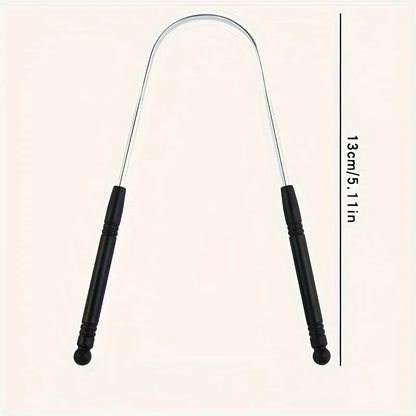 1PCS Stainless Steel Tongue Scraper Oral Tongue Cleaner Brush Tongue Toothbrush Oral Hygiene High Quality Tounge Scraper
