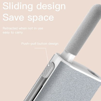 5 in 1 Phone Screen Cleaning Tools with Spray Port Portable Earphone Cleaning Pen Multifunctional Accessories for Airpods 3