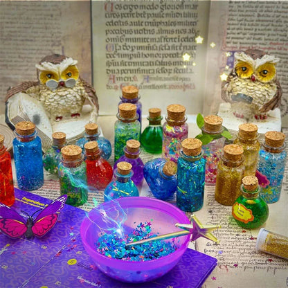 Fairy Magic Potions Kit Kids DIY Witch Glowing Spell Potion DIY Handmade Toys Science Experiments Kids Craft Kit Educational Toy