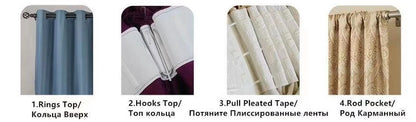 New Baby Velvet Seamless Stitching Wheat Ears Standing Edge Living Room Bedroom Blackout Curtain Blue Pink Nordic Simple Rhj