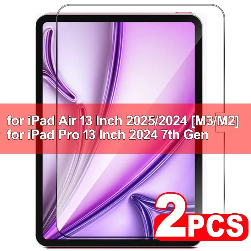 For IPad A16 11th 2025 Tempered Glass Shatterproof Screen Protectors for IPad 11th 10th Air 11 11inch 13 13inch Protective Film