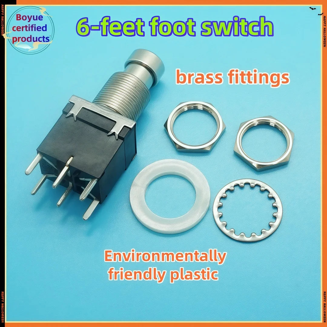PBS24-202P Six foot latching or momentary type Guitar effects switch