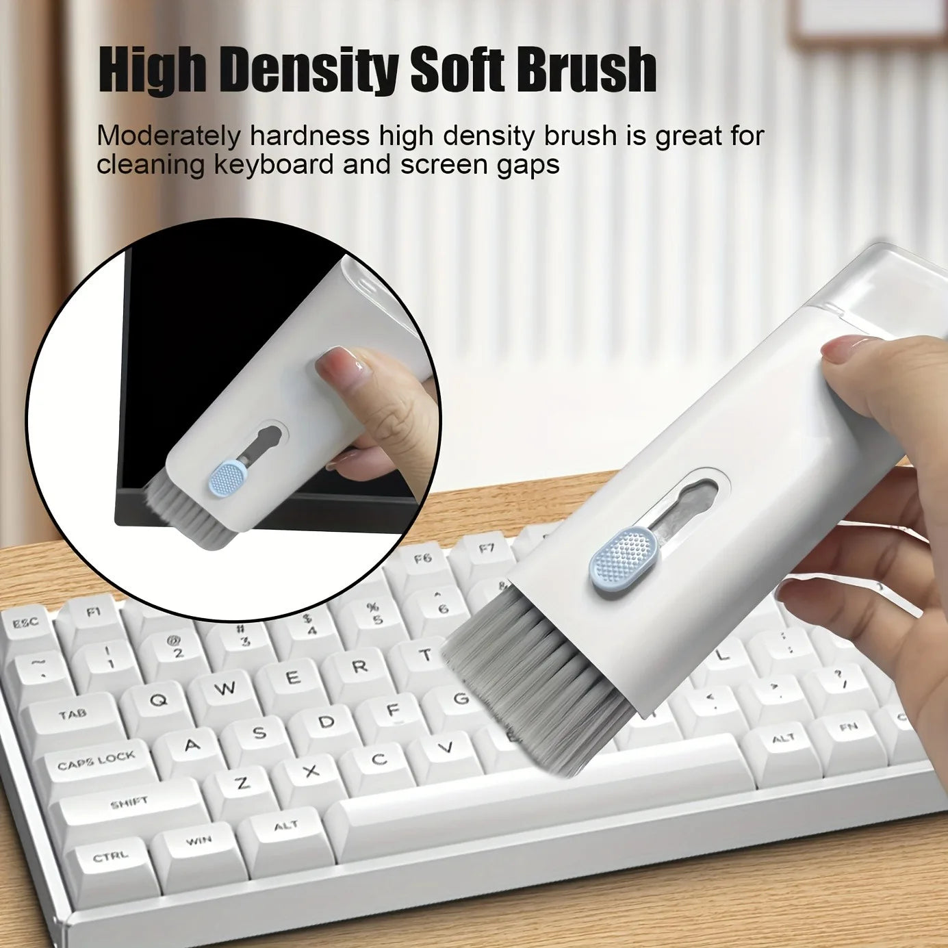 7-in-1 Wireless Earphone Cleaning Pen, Earbud Cleaning Pen, Keyboard Cleaning Brush, Laptop Screen, Keyboard, and Earphone Cleaning Kit, Multifunctional Cleaning Tool, Cleaning Set