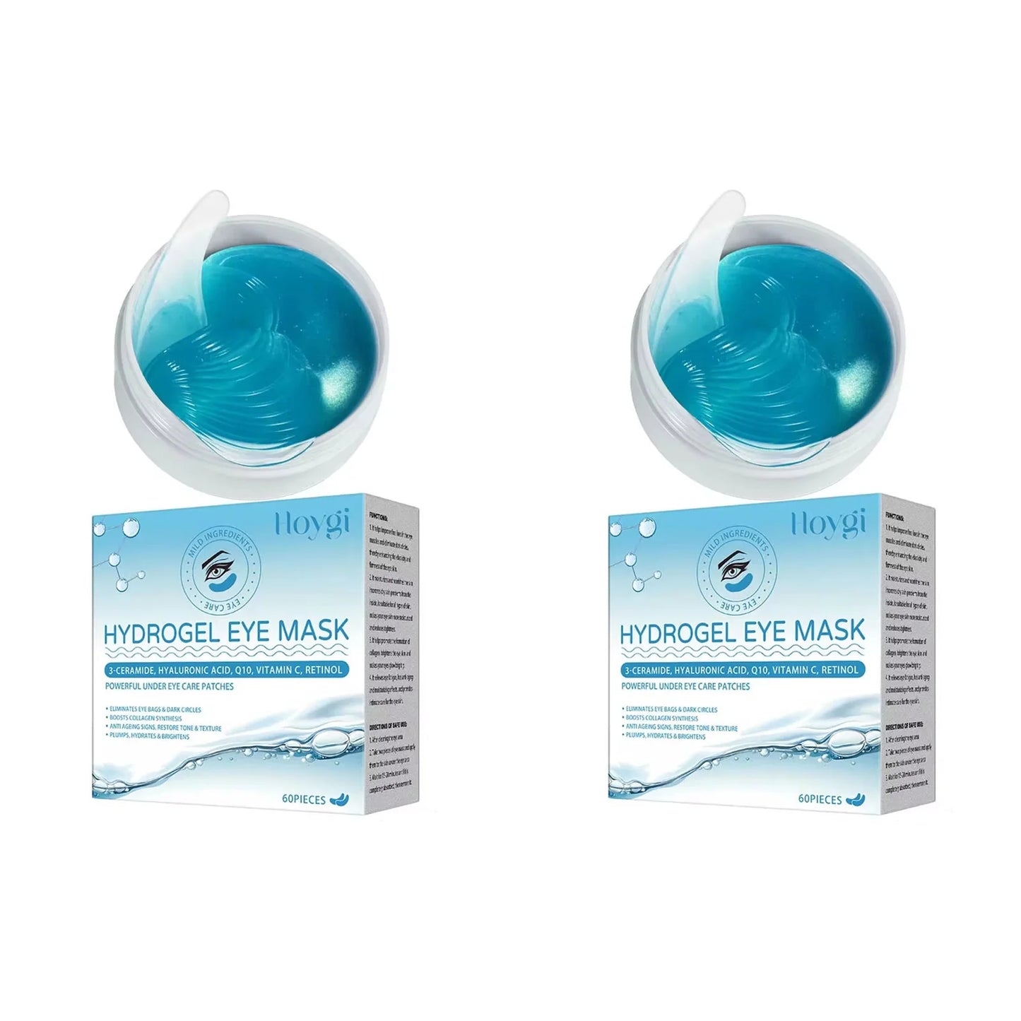 Retinol Eye Mask Patches Firming Eye Bags Anti Dark Circles Soothing Fine Lines Anti-Aging Under Eye Hydrating Eye Care 60PCS