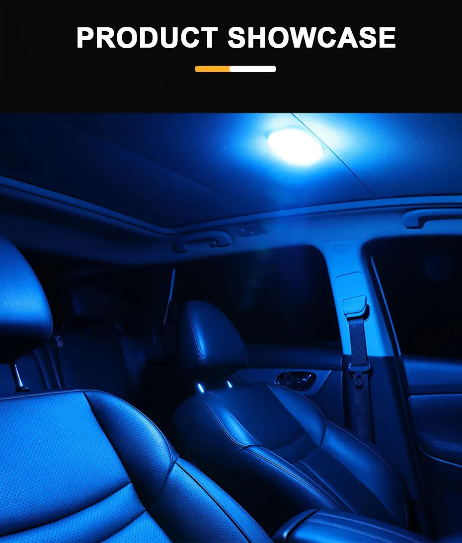 BLALION Car LED Touch Light Wall Reading Lamp Magnet Base Car Ceiling Light Ambient Mood Interior Lighting USB Rechargeable Lamp