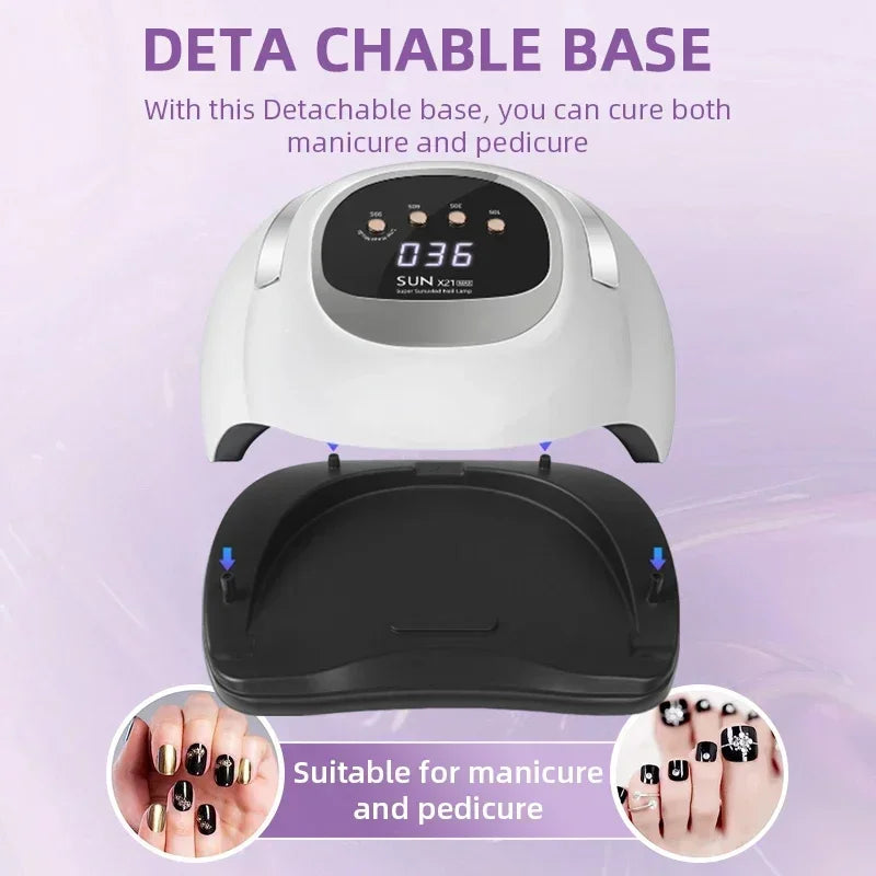 Professional 72 LEDS UV LED Nail Lamp For Fast Gel Nail Polish 320W Nail Dryer With 4 Timer Automatic Sensing For Salon