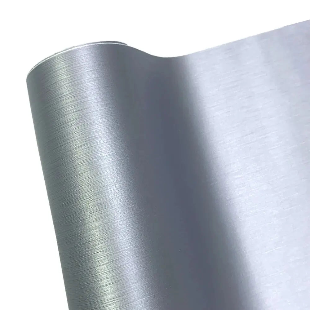 Car Stickers Brushed Aluminum Vinyl Film Car Wrapping Waterproof Air Free Bubble Decal Stickers for Motorcycle Car Accessories