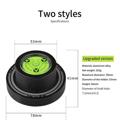 50Hz Alloy LP Vinyl Record Player Disc Turntable Stabilizer Level Aluminum Weight Clamp Music Player Consumer Electronics