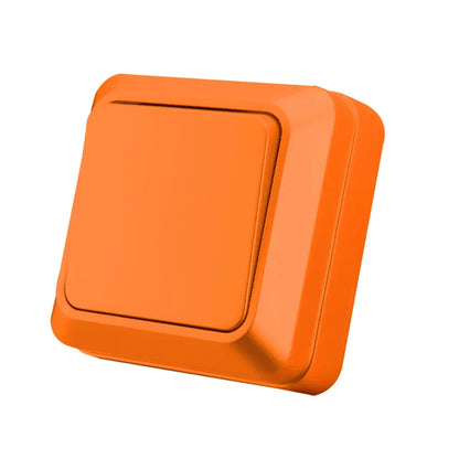 Blue Flame Retardant EU Standard Spray Plastic Rocker Switch Wall Surface 2 Gang 1 Way Button Light Switch On/Off Classic Switch