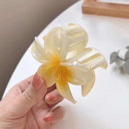 New Flower Shape Hair Claw Clips for Women Girls Barrette Crab Claw Clip Ponytail Hairpins Bath Beach Headwear Hair Accessories