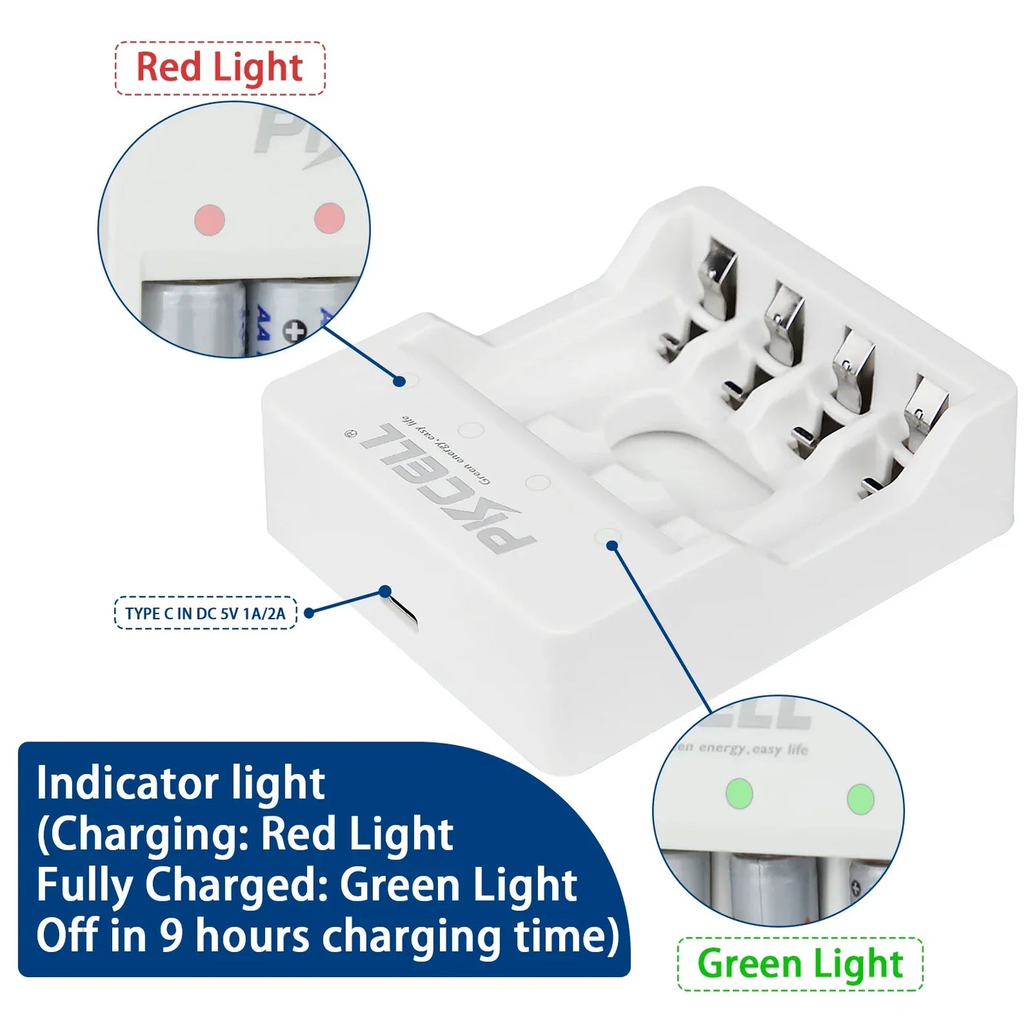 4/8/12PC Ni-Zn AAA Rechargeable Battery 1.6V 900mWh AAA nizn batteries pack with NiZn Charger for NIZN AA/AAA Battery