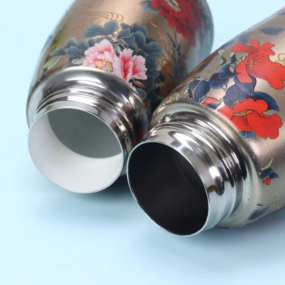 Stainless Steel Insulated Cup 300ml Portable Water Bottle Durable Leak Proof Slim Insulated Thermal Water Bottle Sports