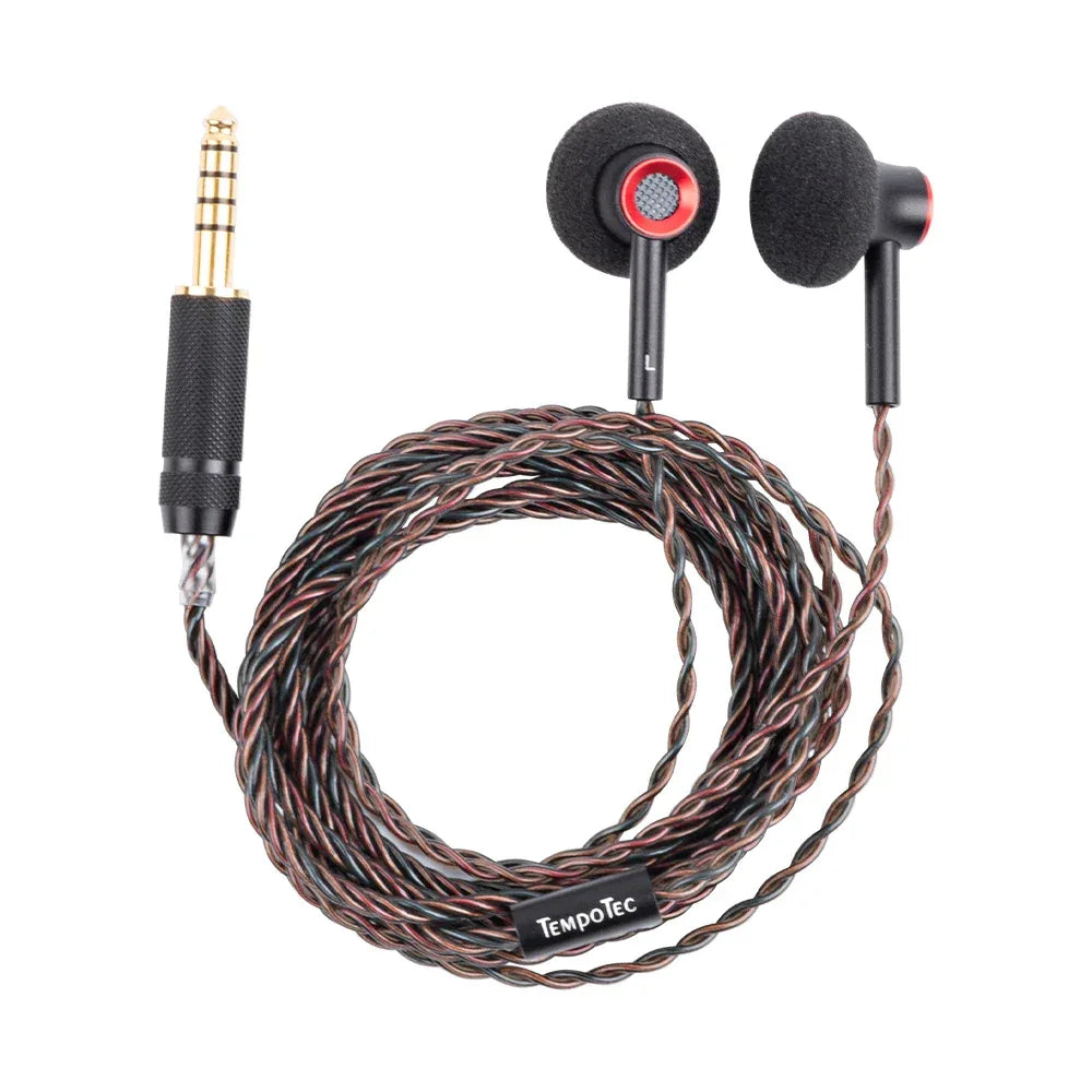 TempoTec IM01 Flathead 4.4mm earphones, IM05 3.5mm cable-detachable,0.78mm pin HiFi in-ear earphones 1DD+4BA