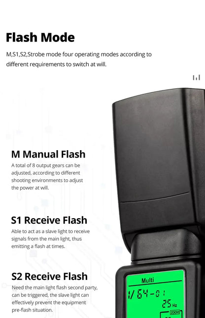 Ambitful AF970 Flash Light Speedlight Speedlite Universal for Fujifilm Olympus Nikon Canon 650D 550D 450D 60D 7D 5D Camera