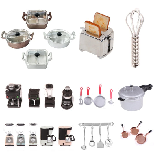 1PC Dollhouse 1/12 Scale Mini Bread Machine Miniature Kitchen Access Toaster Home Decoration Spoon Shovel Cookware Model by PDG ibma