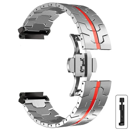 Steel Strap for Huami Amazfit T-rex 3/2 Trex Pro Metal Watch Band for Amazfit T-Rex Ultra Butterfly clasp Smartwatch Accessories
