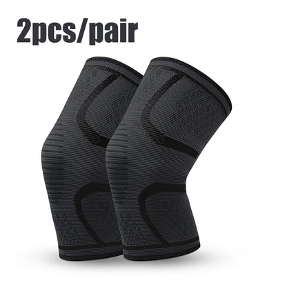 1/2PCS Fitness Running Cycling Knee Support Braces Elastic Nylon Sport Compression Knee Pad Sleeve for Basketball Volleyball