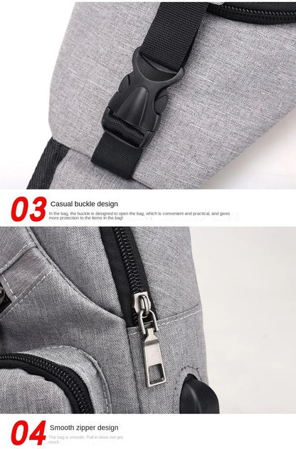 Fashion Casual Crossbody Bag Small Men's Shoulder Bag Men Diagonal Backpack Messenger Phone Bag Boy Fanny Chest Pack New