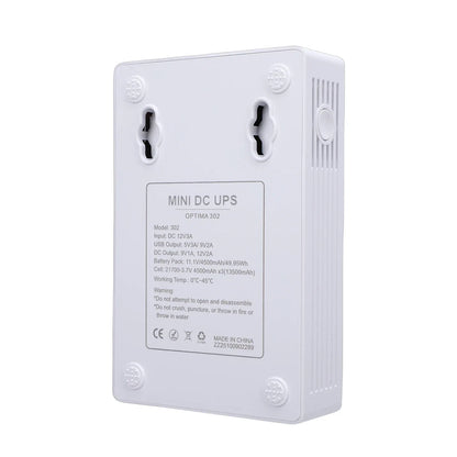 Mini UPS Battery Backup 13500mAh Portable Rechargeable USB DC Backup Power 5V/9V/12V Uninterrupted Power Supply Emergency Power