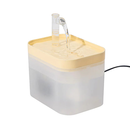 1000ml Automatic Pet Water Fountain Transparent USB Power Cat Water Dispenser for Indoor Dog and Cat Water Feeding Supplies