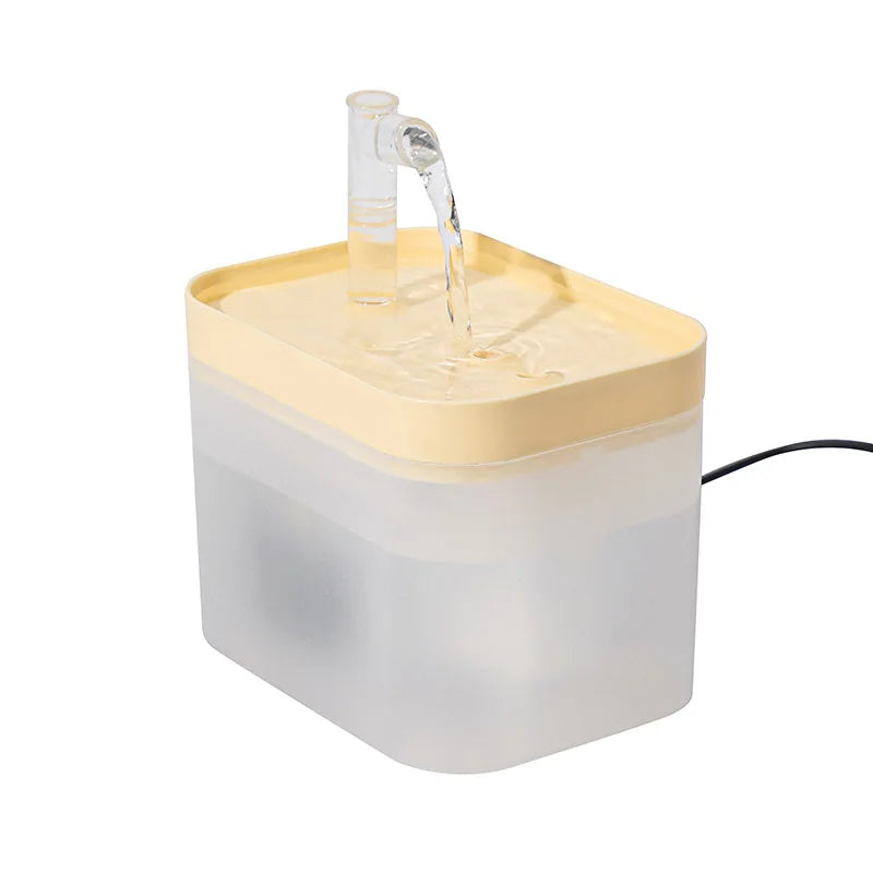 1000ml Automatic Pet Water Fountain Transparent USB Power Cat Water Dispenser for Indoor Dog and Cat Water Feeding Supplies