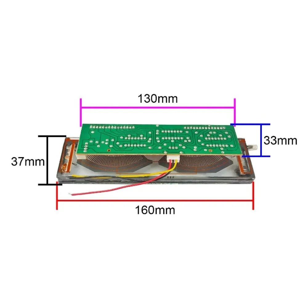 NEW Single Channel Dual Meter Display Audio Frequency Spectrum Displayvacuum Fluorescent VFD Display VU
