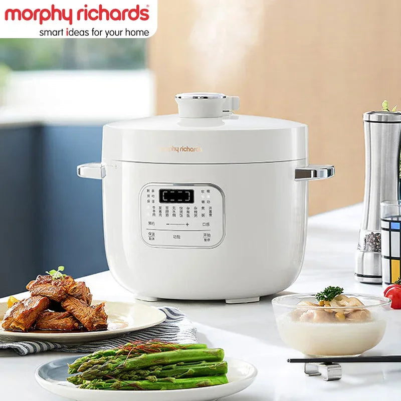 MOPRHY RICHARDS 2.5L Electric Rice Cooker 70Kpa Pressure 220V Multi Cooking Pot Home Appliances 800W Heating Stew Soup Beef