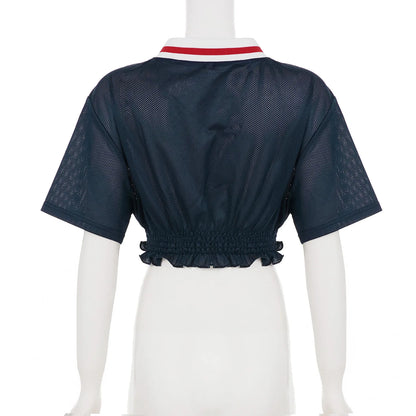 HLJ&GG White Knit Letter Fashion Y2K Outfits Women O Neck Sleeveless Slim Crop Top + Lace Plaid Shorts Two Piece Sets Streetwear