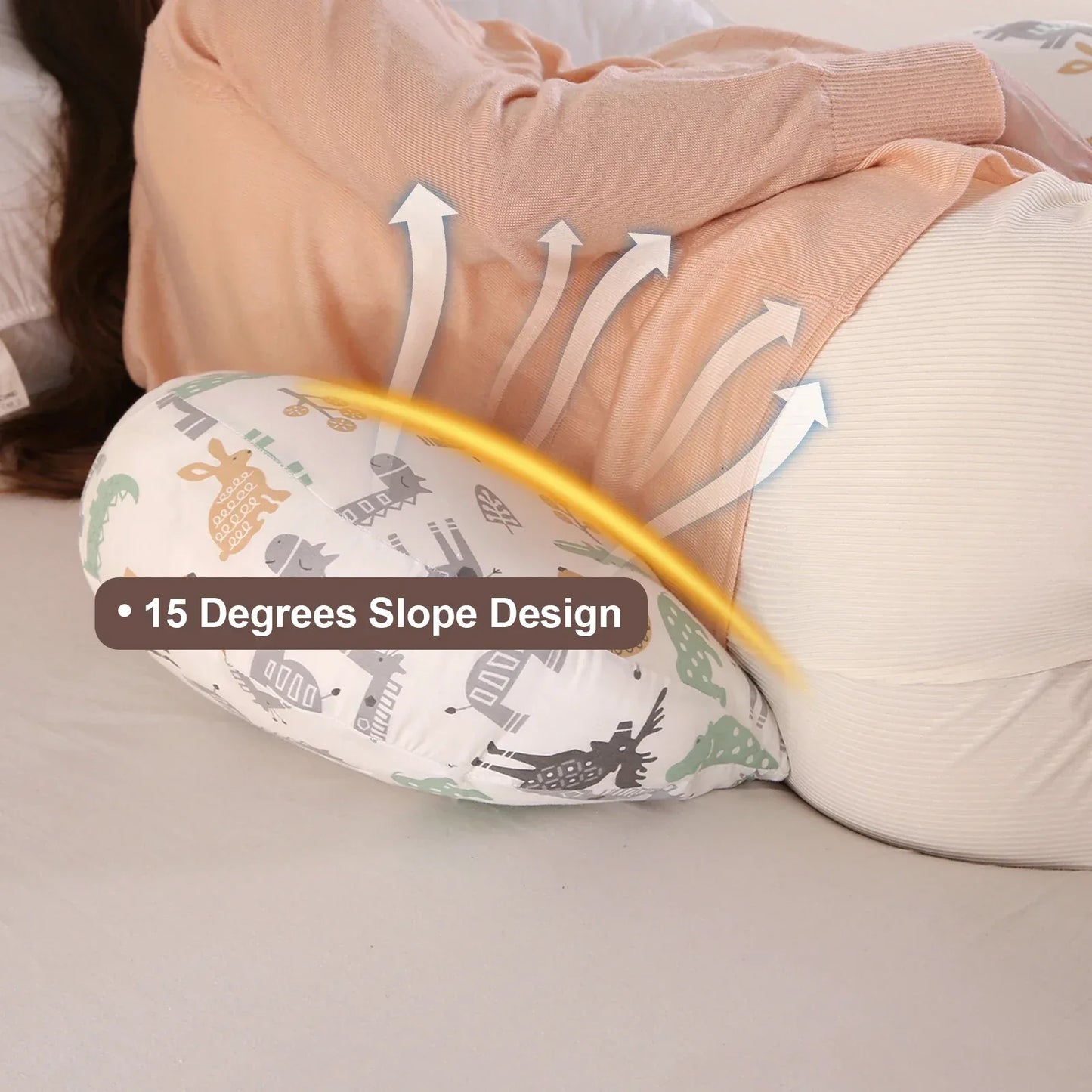 Pregnancy Pillow Maternity Pillow for Side Sleeping Soft Pregnancy Body Pillow Maternity Pillow w/ Detachable Adjustable Pillow