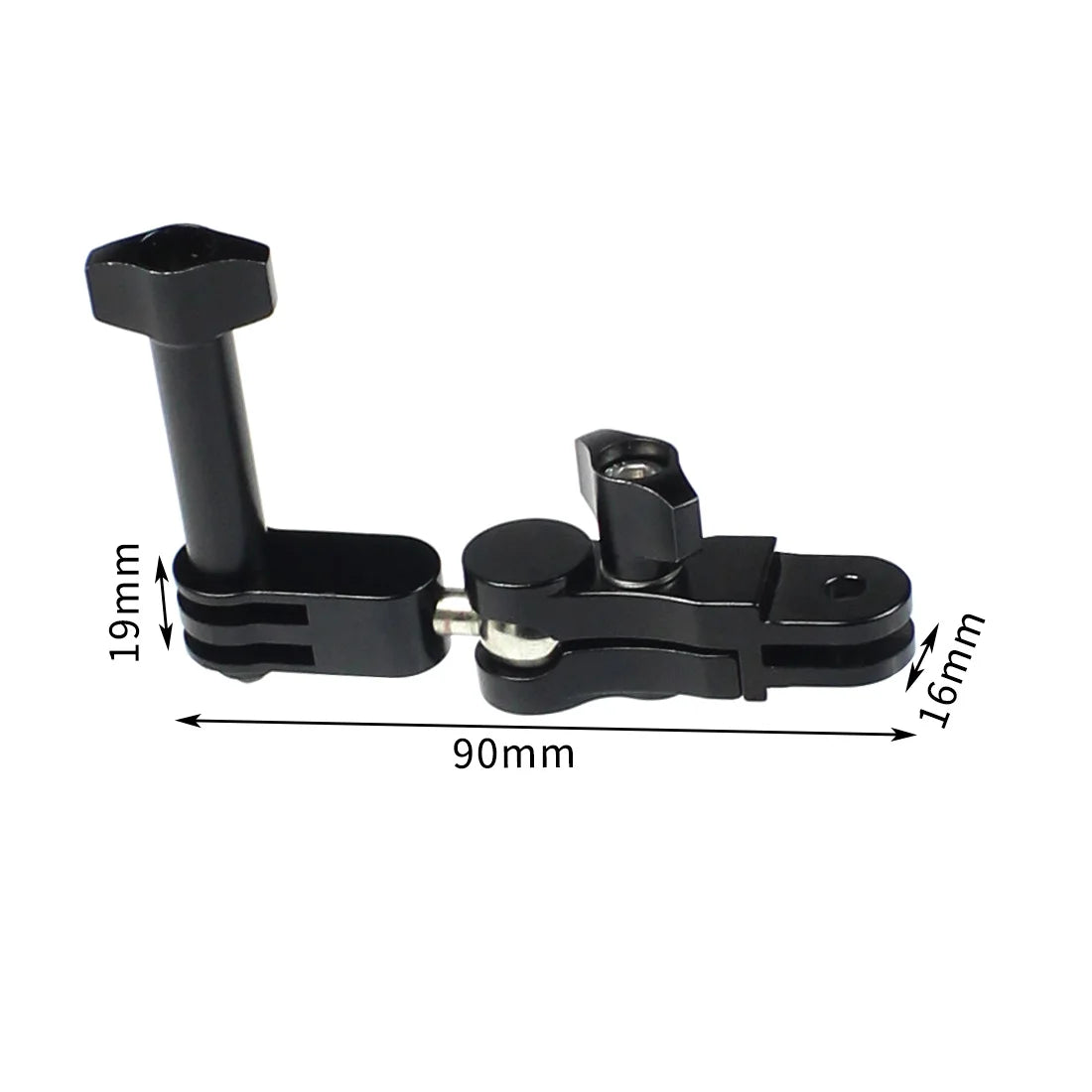 Universal Aluminum Arm Adapter Mount Bracket Connector W/ Knob 1/4'' Inch Screw for GoPro for OSMO Action YI Sports DSLR Cameras