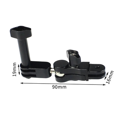 Universal Aluminum Arm Adapter Mount Bracket Connector W/ Knob 1/4'' Inch Screw for GoPro for OSMO Action YI Sports DSLR Cameras