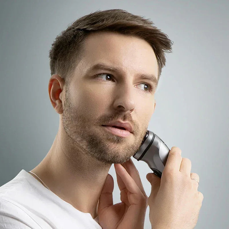 ENCHEN Blackstone Electrical Rotary Shaver for Men 3D Floating Blade Washable Type-C USB Rechargeable Shaving Beard Machine