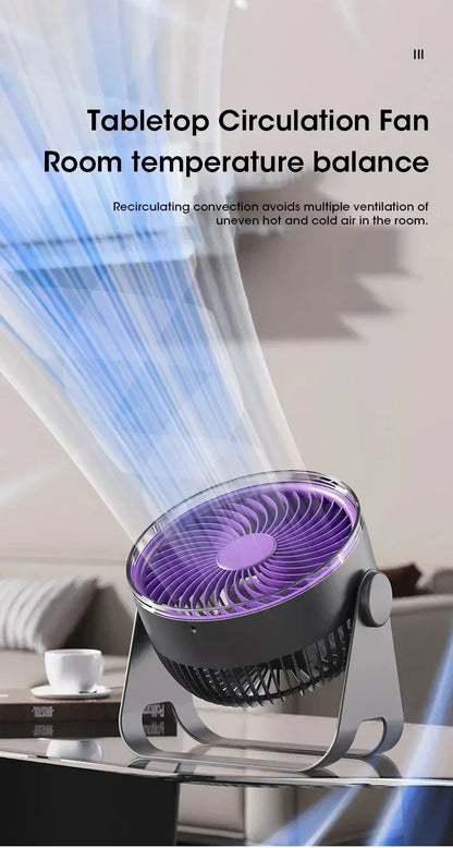 5-Speed Adjustable Multifunctional Electric Fan Circulator Portable Quiet Home Ventilator Desktop Wall Ceiling Fan Air Cooler