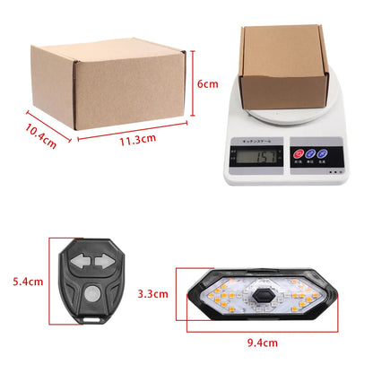 Turn Signal Lamp Modified USB Rechargable Smart Wireless For Xiaomi M365 1S pro Pro2 for MI3 Electric Scooter Flashing Light Par