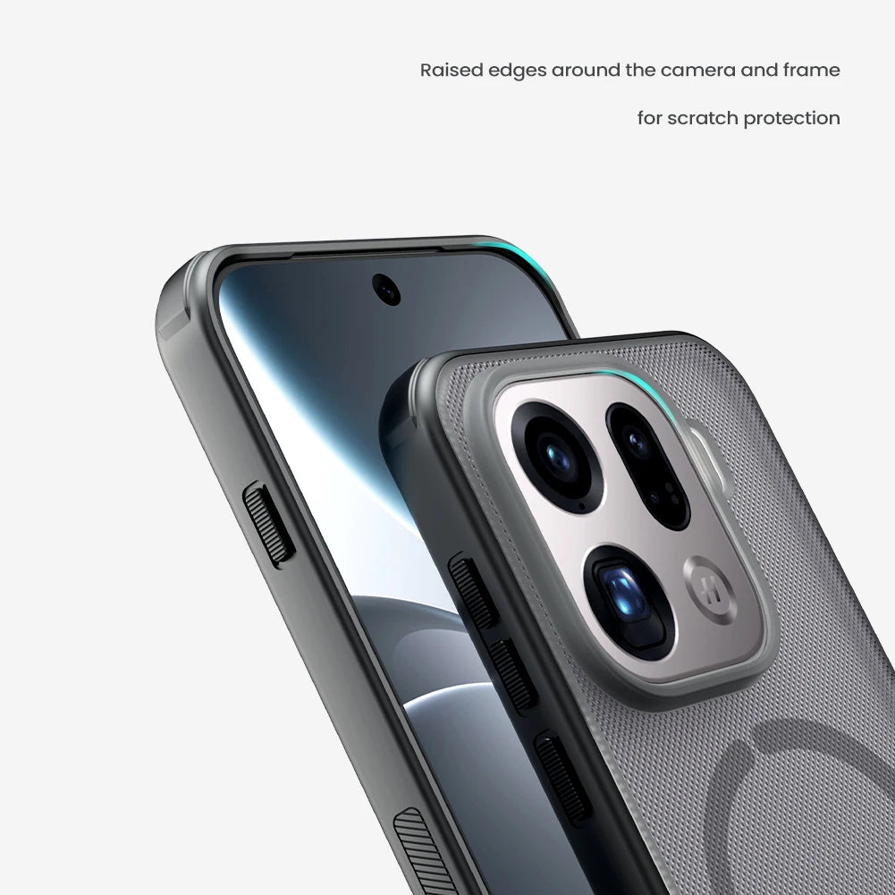 For OPPO Find X9 Pro 5G Nillkin Case Magnetic Super Frosted Pro Magsafe 360 Soft Frame Matte PC TPU Full Back Cover Protection
