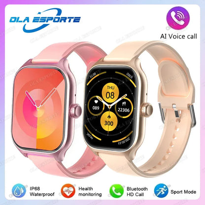 2.01'' Sports SmartWatch Fitness Clock Health Monitor Waterproof Smartwatch Wireless Call Watches For Men Women IOS Andriod 2025