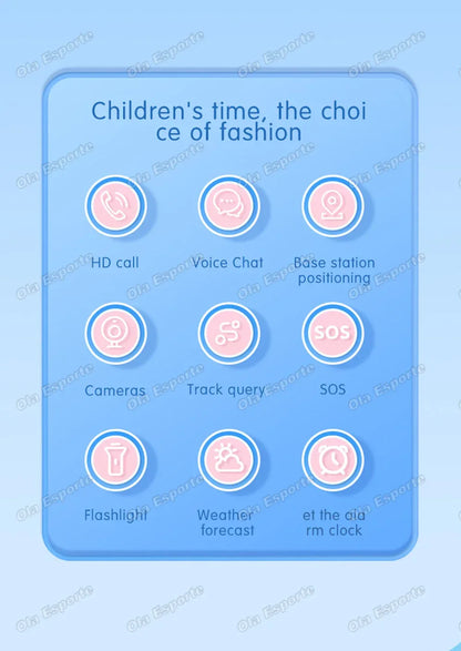 Kids Smart Watch 4G Sim Card 2G Internet SOS LBS Location Call Child SmartWatch Camera Waterproof Watch Phone For Boys Girls