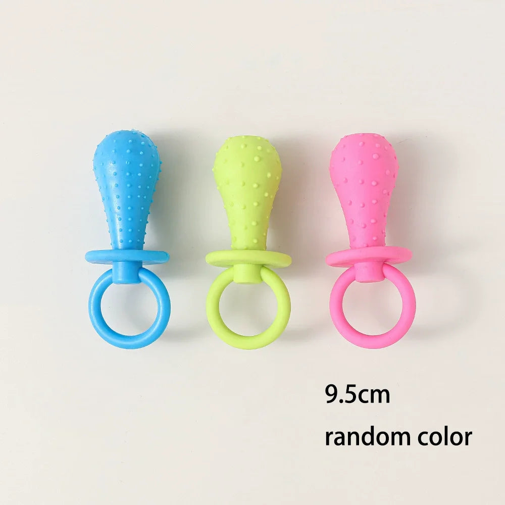 Pet Chew Toys Set Bone Pacifier Thorn Ring TPR Dog Molar Stick Teeth Cleaning Bite Resistant Puppy Teething Toy Boredom Relief