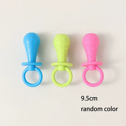 Pet Chew Toys Set Bone Pacifier Thorn Ring TPR Dog Molar Stick Teeth Cleaning Bite Resistant Puppy Teething Toy Boredom Relief